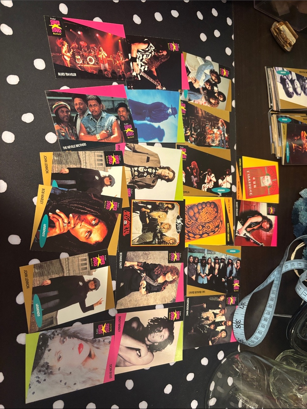 Vintage Music Trading Cards Lot - Colorful Band Images
